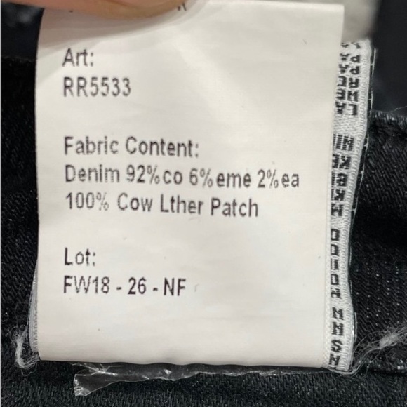 R13 Kate Skinny Jeans Devon Black womens size 27 - Picture 9 of 10